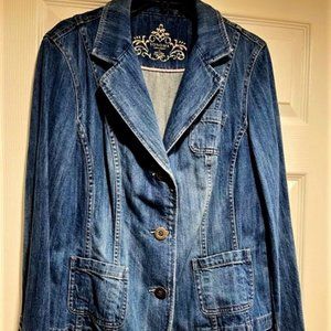 Vintage Sonoma Ladies Denim Blazer SZ Large SALE!